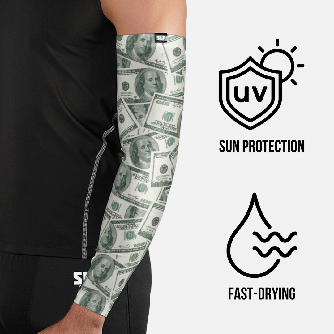 Money Benjamins UV Arm Sleeves (pair)