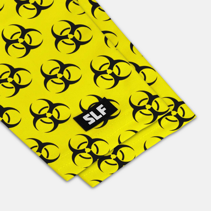 Biohazard Yellow Pattern UV Arm Sleeves (pair)