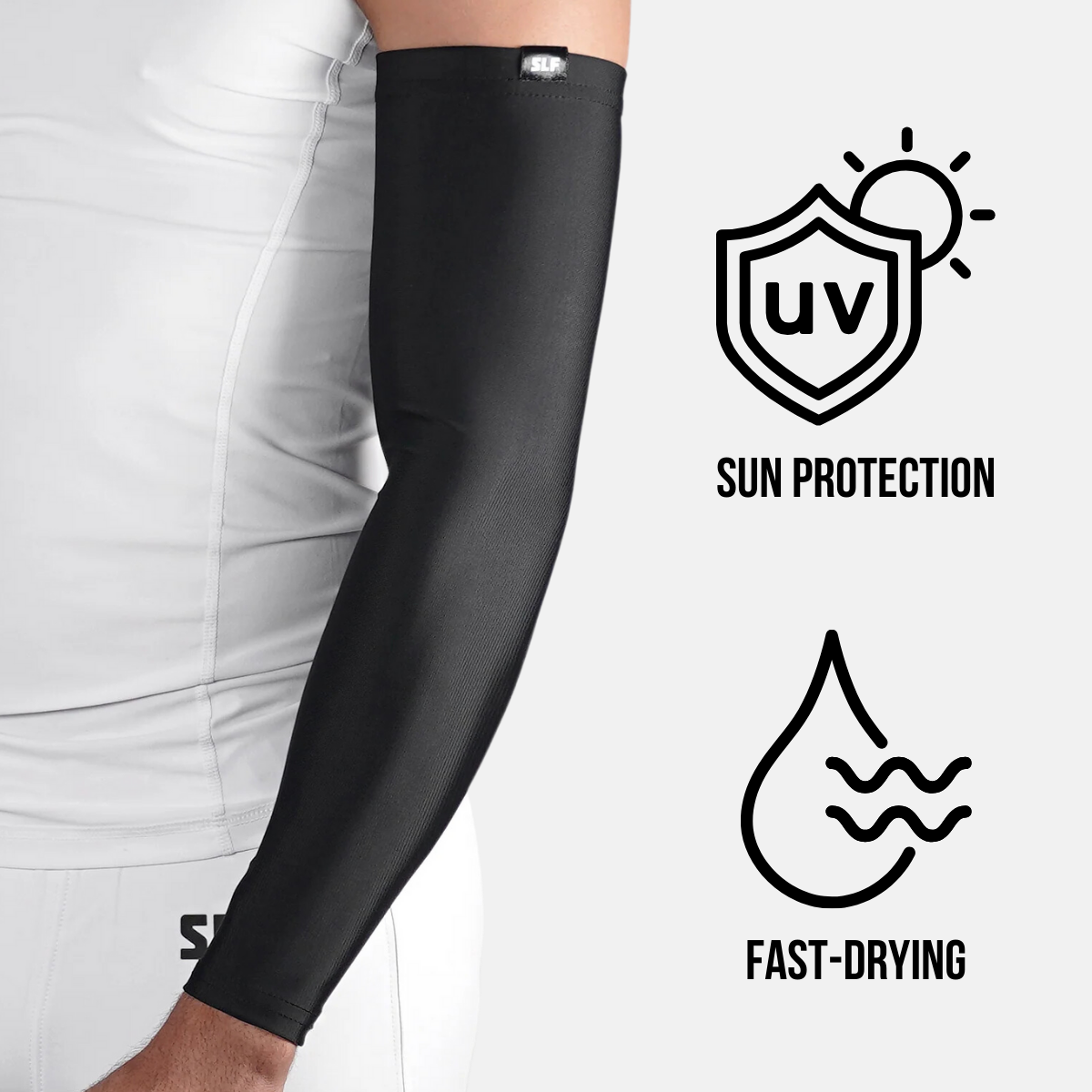 Basic Black UV Arm Sleeves (pair)