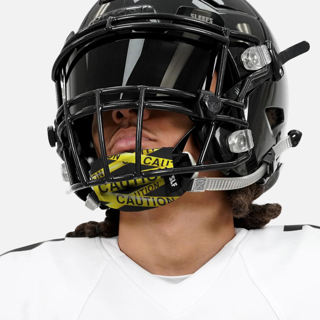 Caution Chin Strap Cover