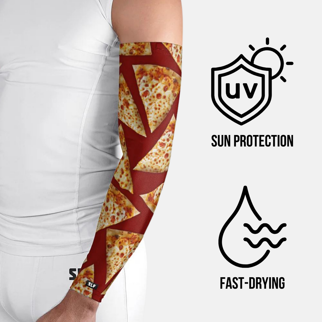 Cheese Pizza UV Arm Sleeves (pair)