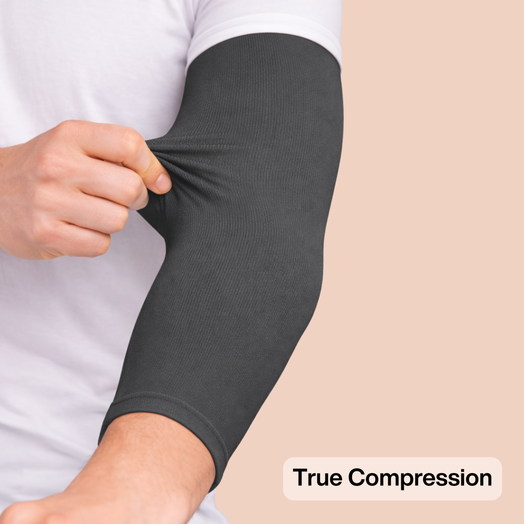 Hue Dark Gray Compression Arm Sleeve