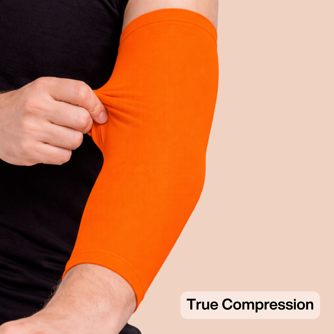 Hot Orange Compression Arm Sleeve