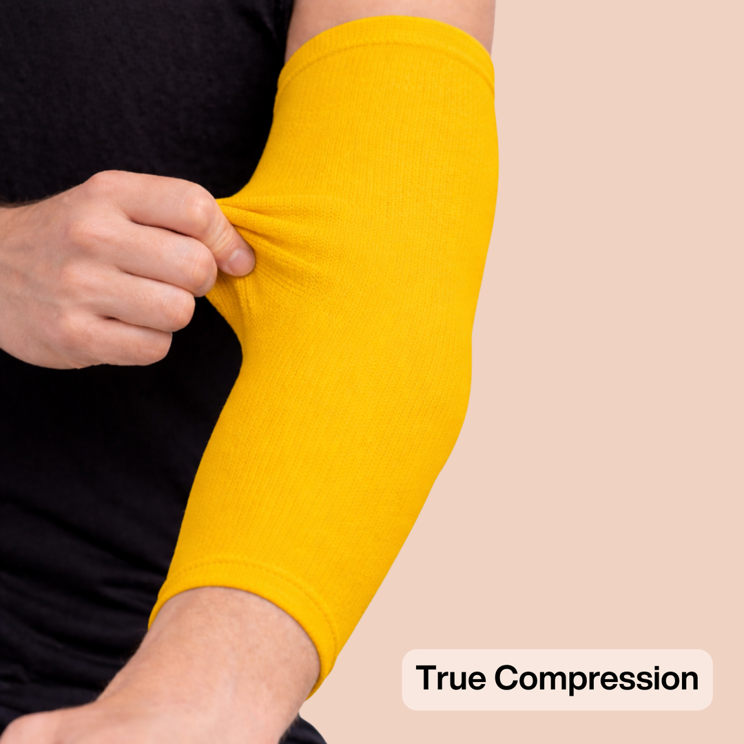 Hue Yellow Gold Compression Arm Sleeve