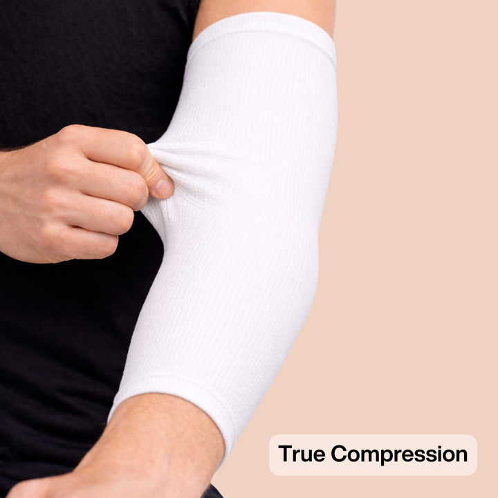 White Compression Arm Sleeve