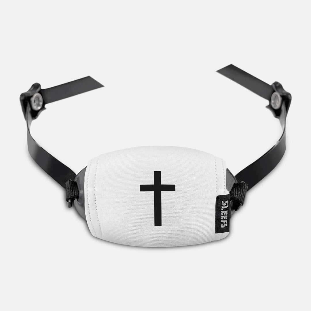 Faith Cross Chin Strap Cover