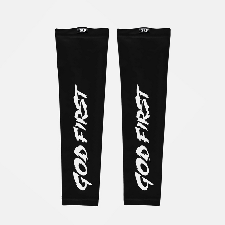 God First Black UV Arm Sleeves (pair)