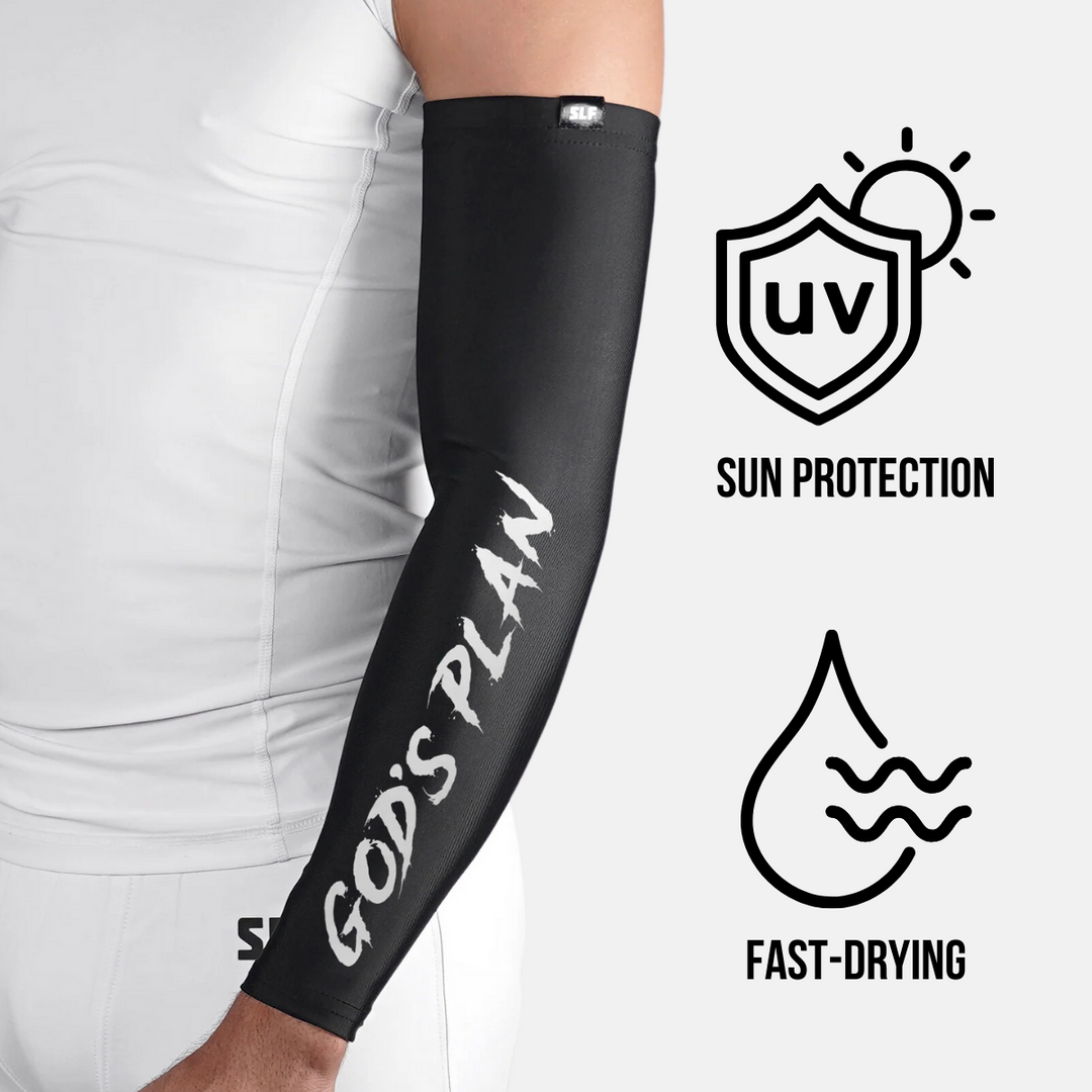 God's Plan Black UV Arm Sleeves (pair)