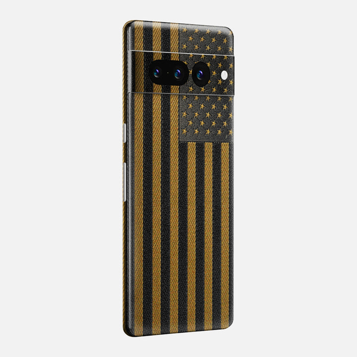 Gold & Black Leather Skin for Google Pixel
