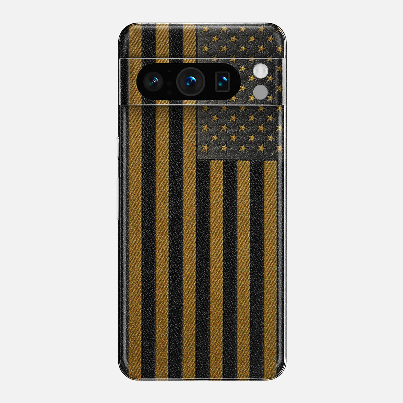 Gold &amp; Black Leather Skin for Google Pixel