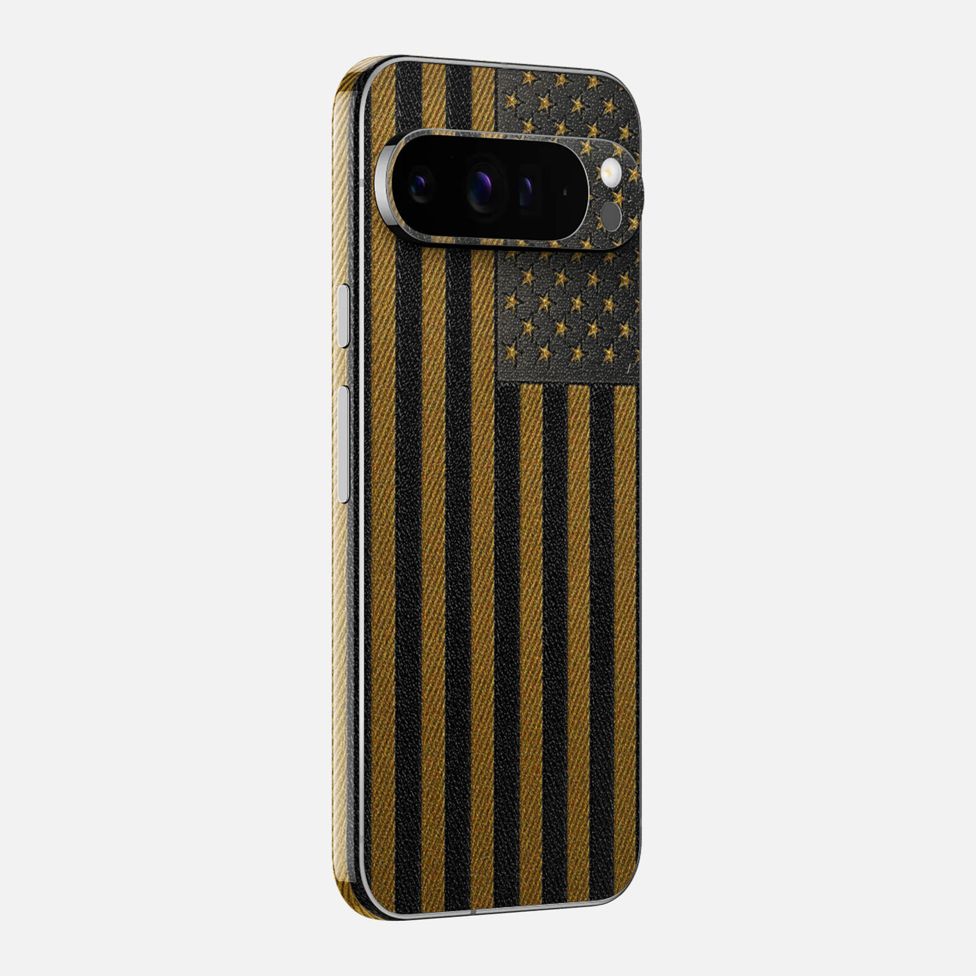 Gold &amp; Black Leather Skin for Google Pixel