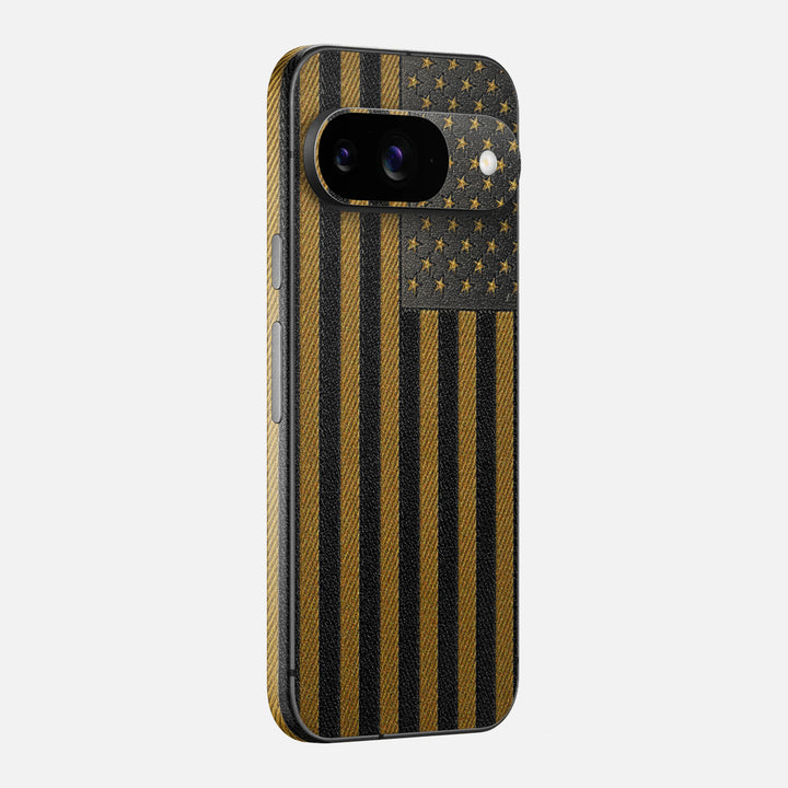 Gold & Black Leather Skin for Google Pixel