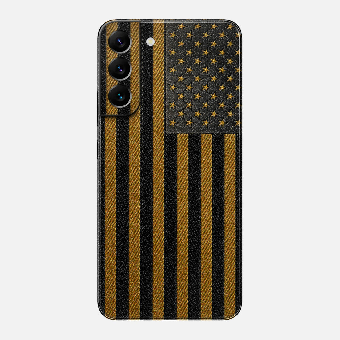 Gold & Black Leather Skin for Samsung Galaxy