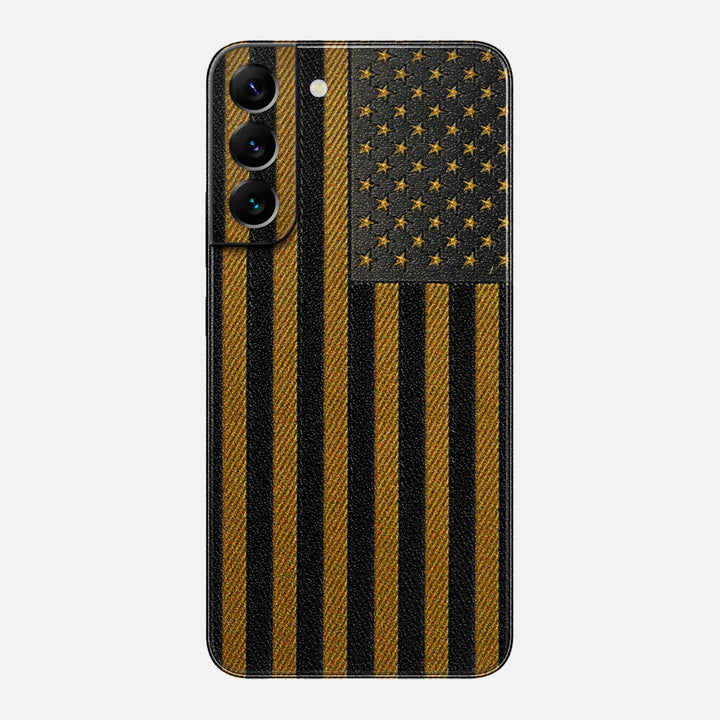 Gold & Black Leather Skin for Samsung Galaxy