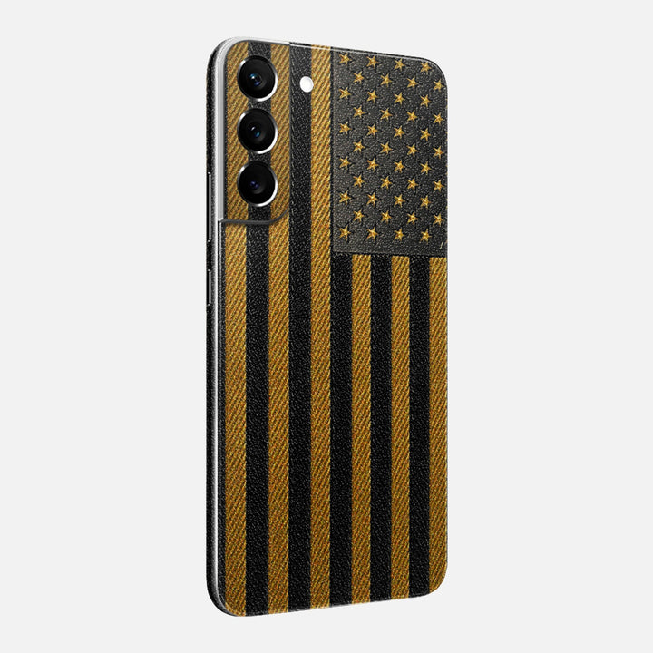 Gold & Black Leather Skin for Samsung Galaxy
