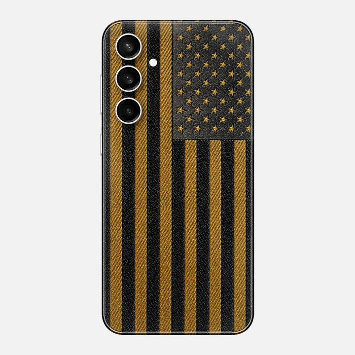 Gold & Black Leather Skin for Samsung Galaxy