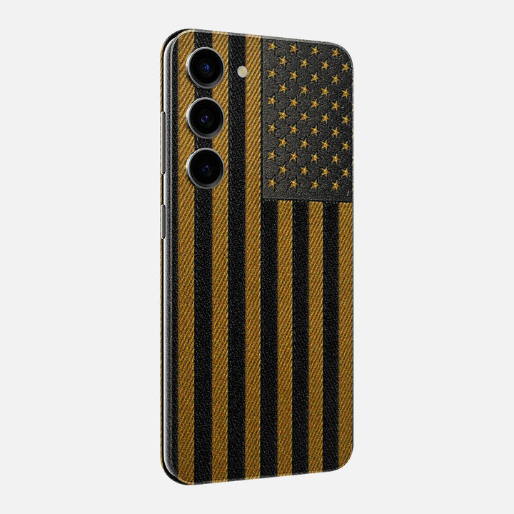 Gold & Black Leather Skin for Samsung Galaxy