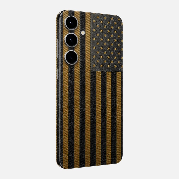 Gold & Black Leather Skin for Samsung Galaxy