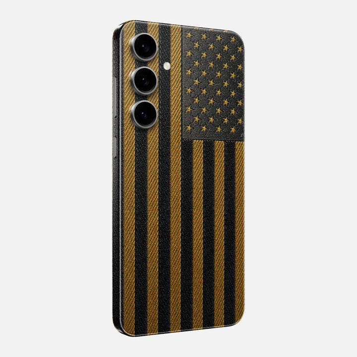 Gold & Black Leather Skin for Samsung Galaxy