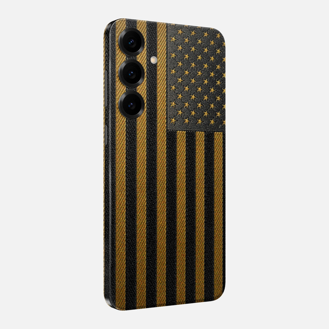 Gold & Black Leather Skin for Samsung Galaxy