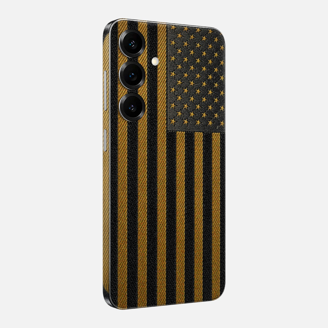 Gold & Black Leather Skin for Samsung Galaxy
