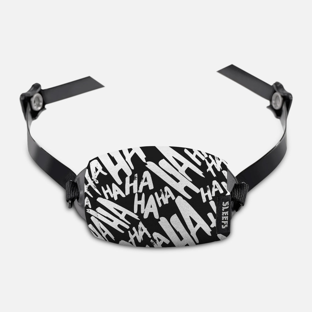 Ha Ha Ha Black Chin Strap Cover
