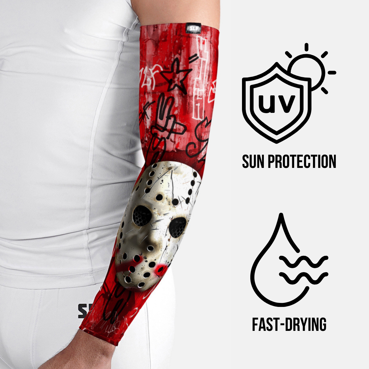 Hockey Mask UV Arm Sleeves (pair)