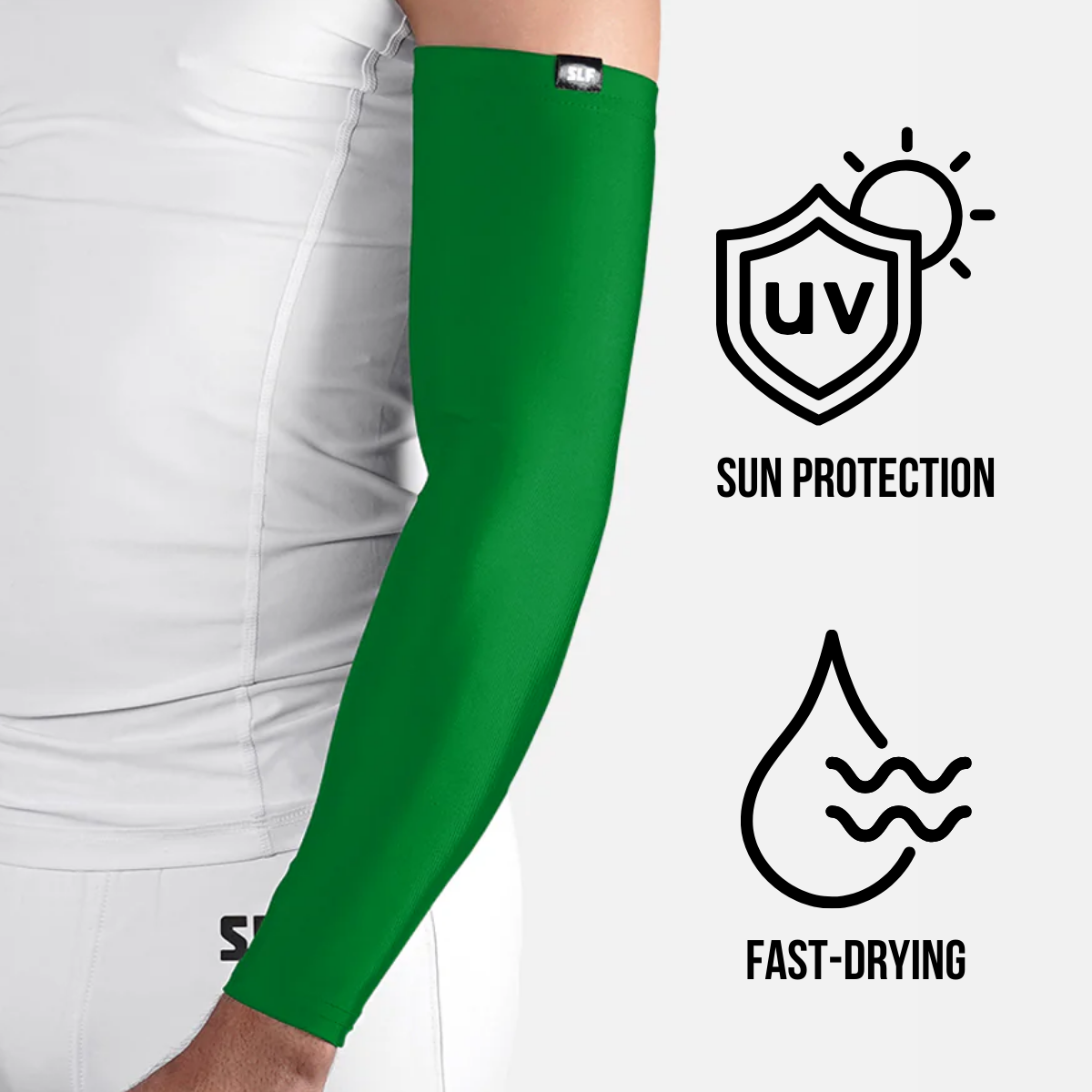 Hue Green UV Arm Sleeves (pair)