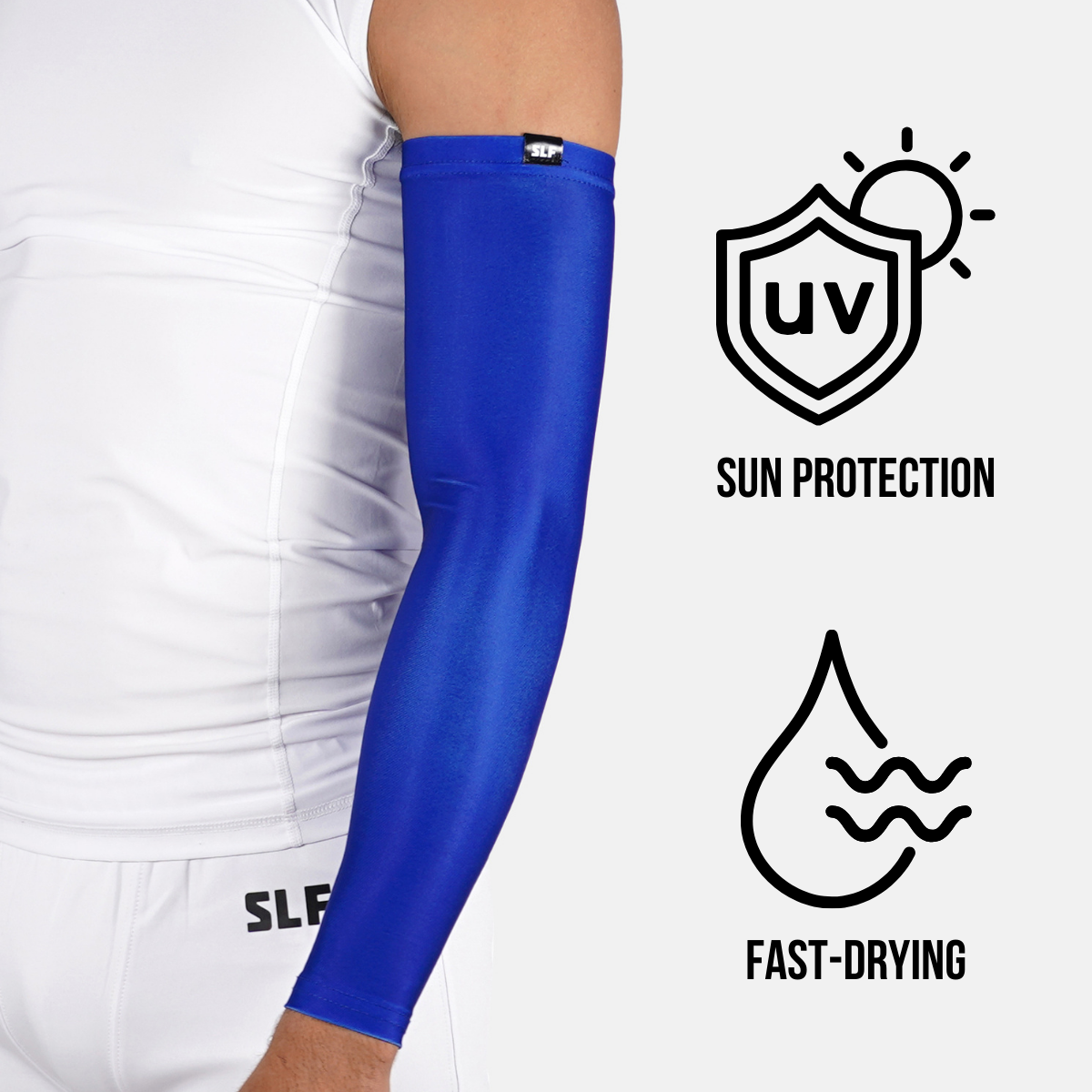 Hue Royal Blue UV Arm Sleeves (pair)