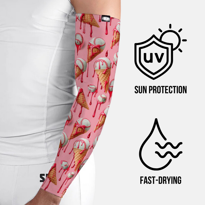 Ice Cream Baseball UV Arm Sleeves (pair)