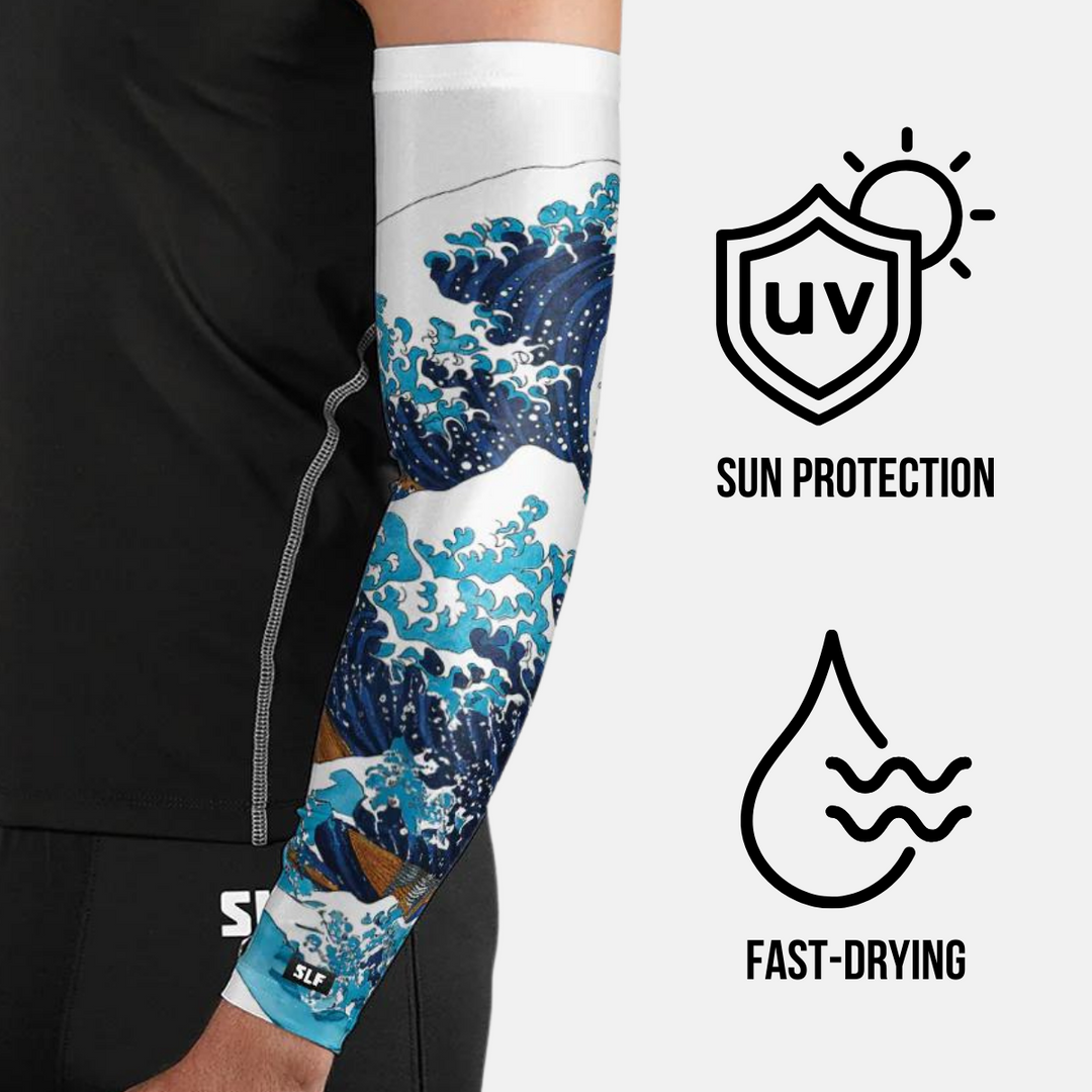 Japanese Waves UV Arm Sleeves (pair)