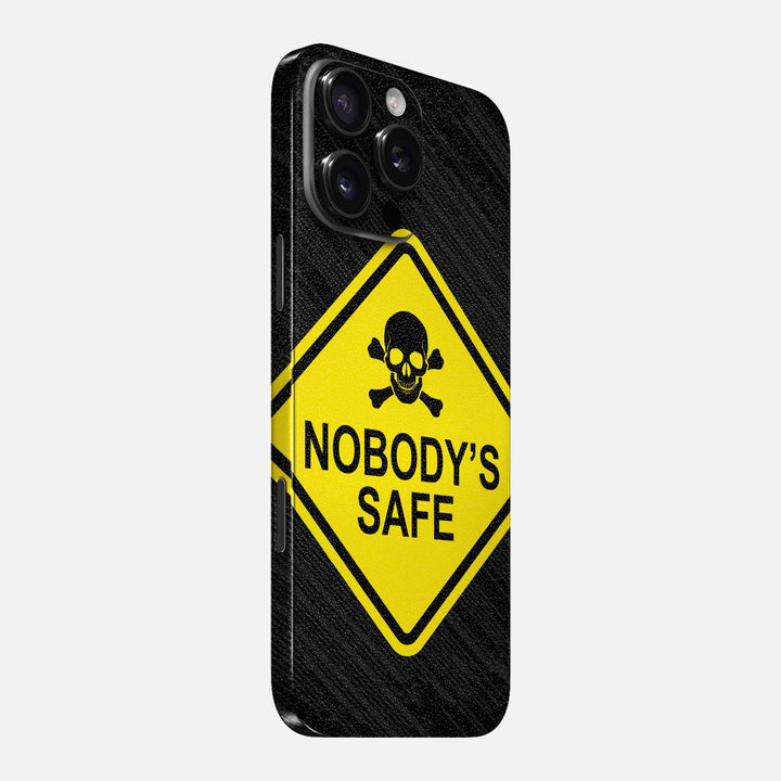Nobody's Safe Skin for iPhone