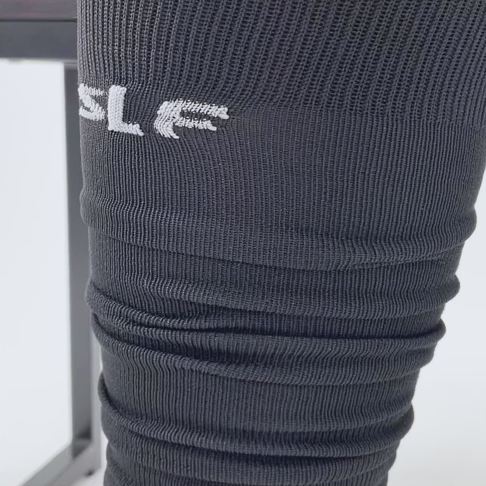 Black Lineman Scrunchie Leg Sleeves