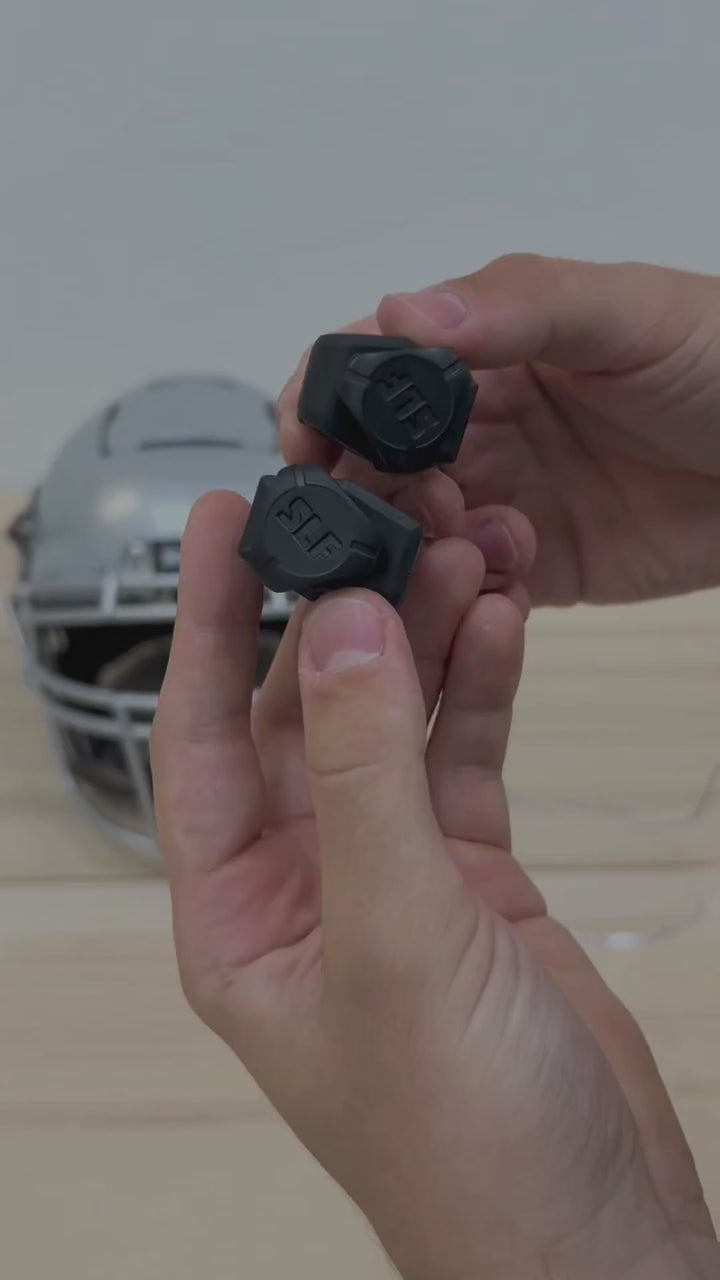 Black Football Helmet Visor Quick Clips