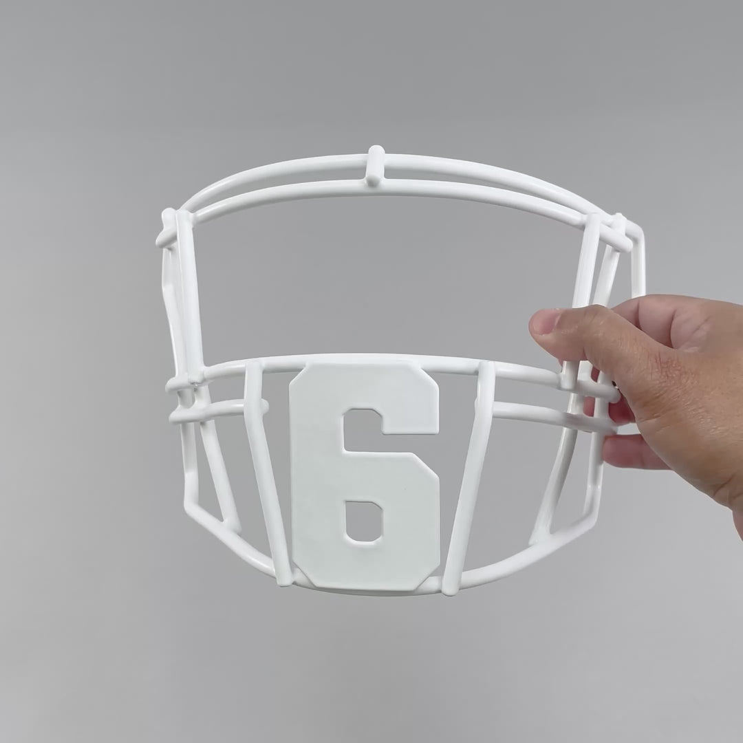 6 Jersey Font Football Facemask for Riddell SpeedFlex