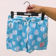 Sky Blue Baseballs Shorts - 5"