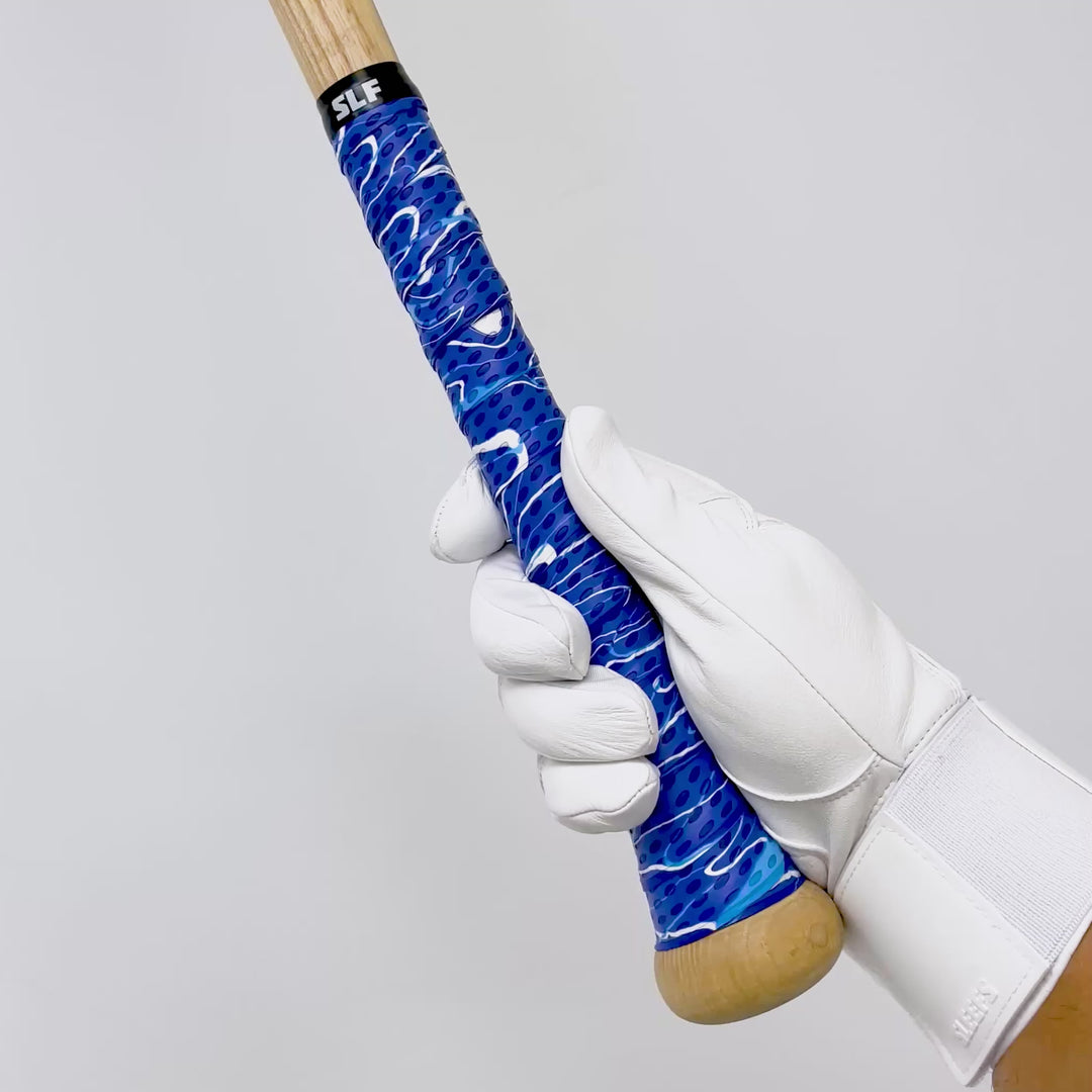 Swirl Blue Camo Bat Grip