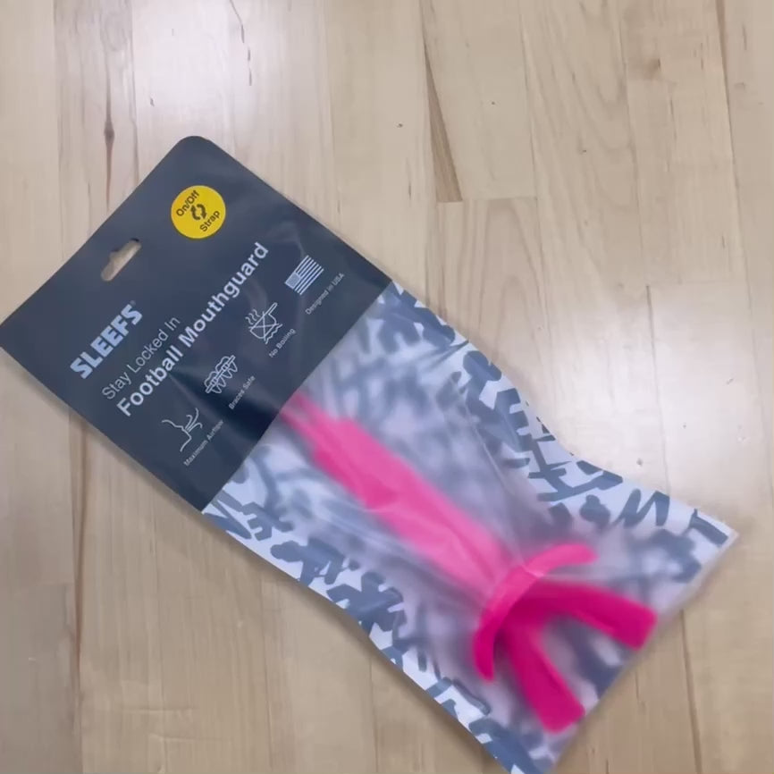 Momma Pink Soft Football Mouthguard