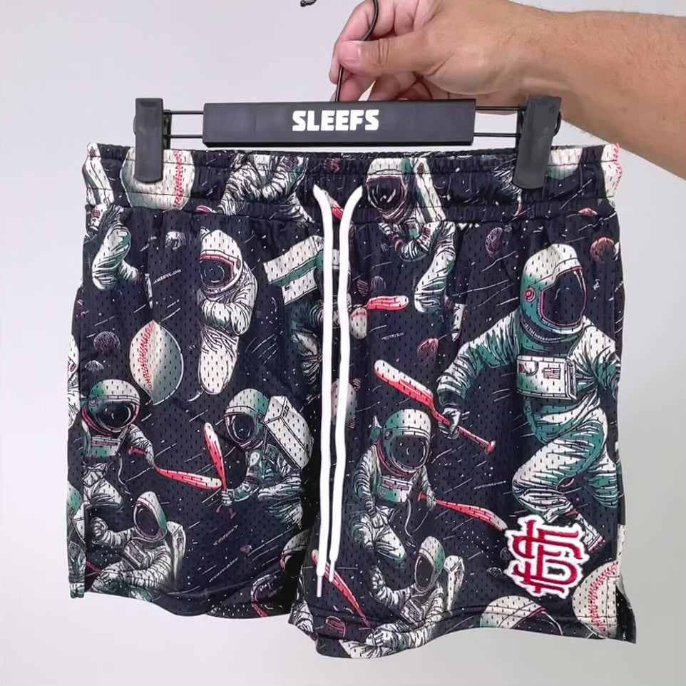 Space Baseball Shorts - 5&quot;