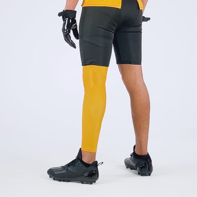 Hue Yellow Gold Football Pro Leg Sleeve