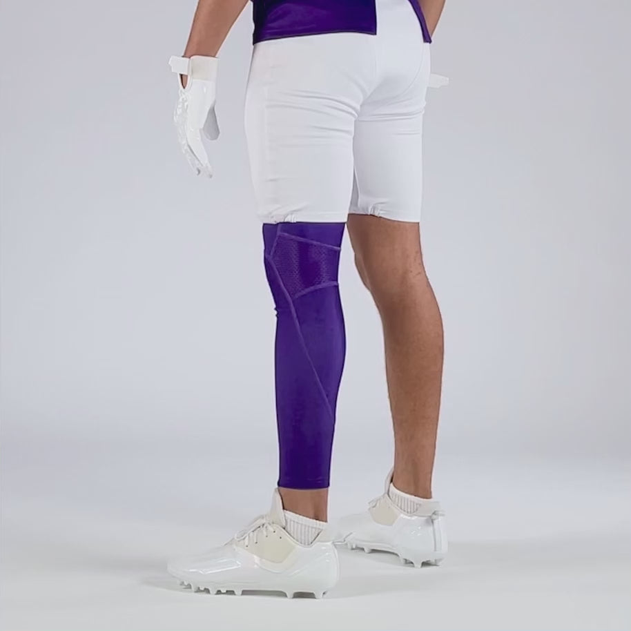 Hue Purple Football Pro Leg Sleeve