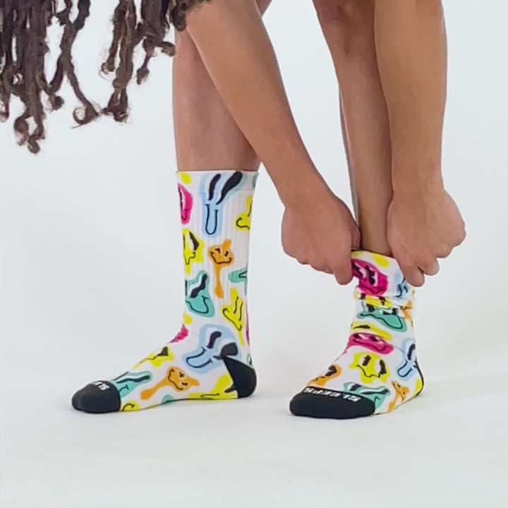Gooey Faces Crew Socks