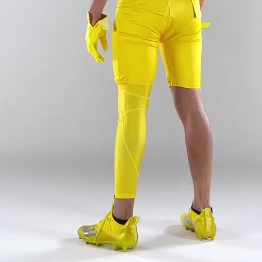 Hue Yellow Football Pro Leg Sleeve