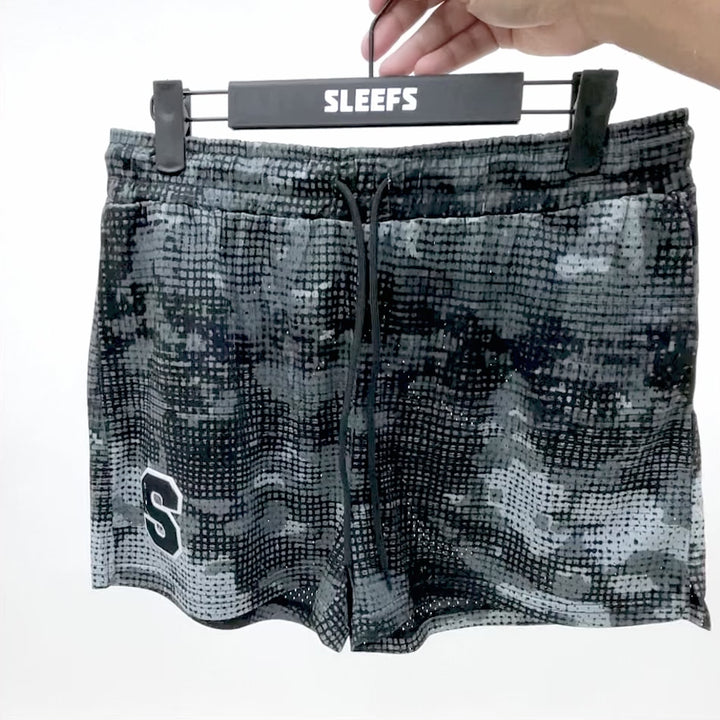 Gray Urban Camo Shorts - 5"