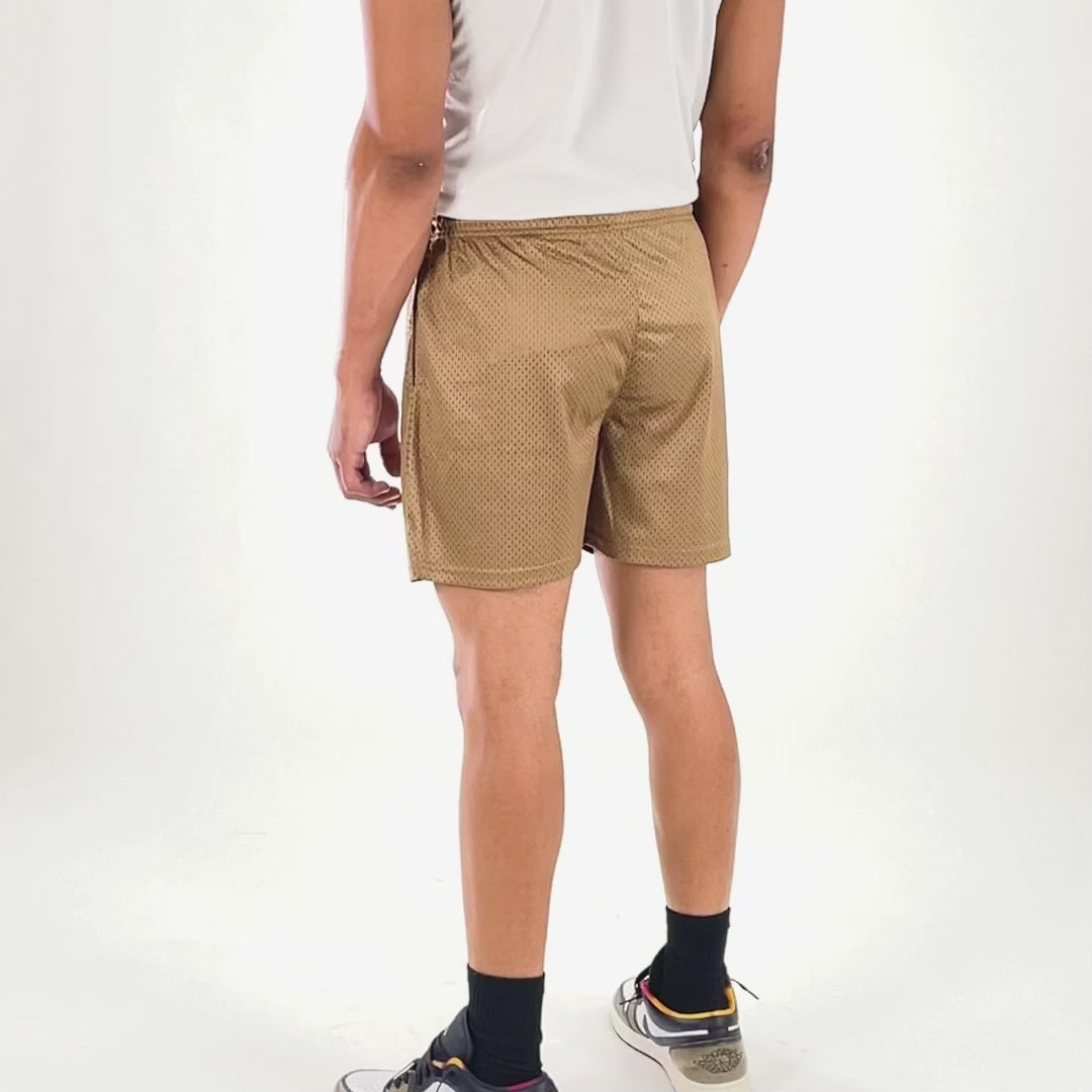 Tan Brown Shorts - 7&quot;