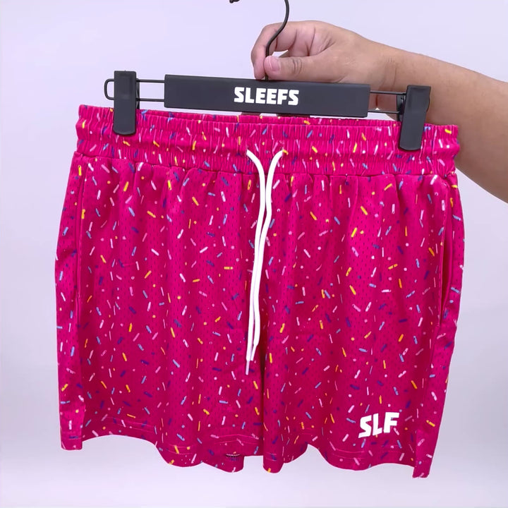 Sprinkle Blast Magenta Shorts - 5"