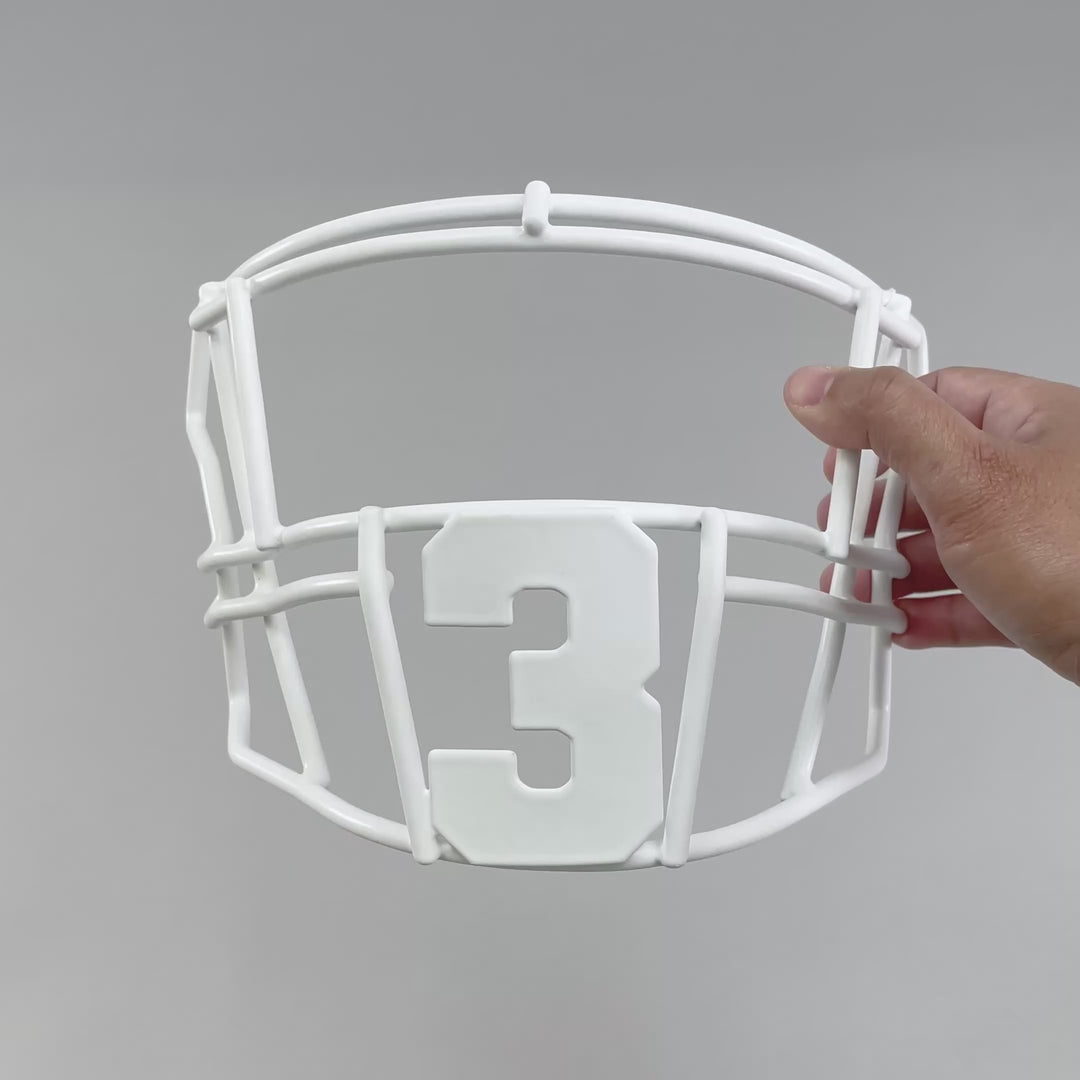 3 Jersey Font Football Facemask for Riddell SpeedFlex