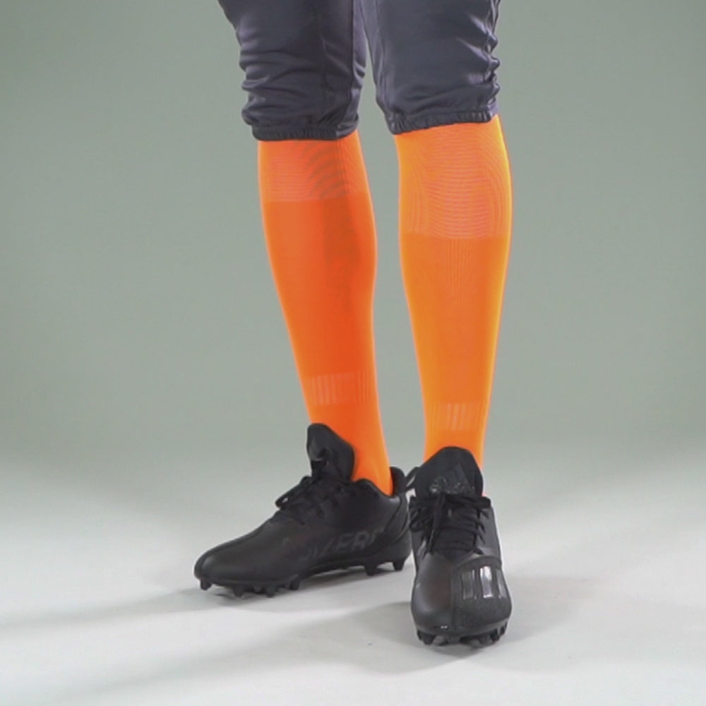 Hot Orange Over The Knee Sport Socks