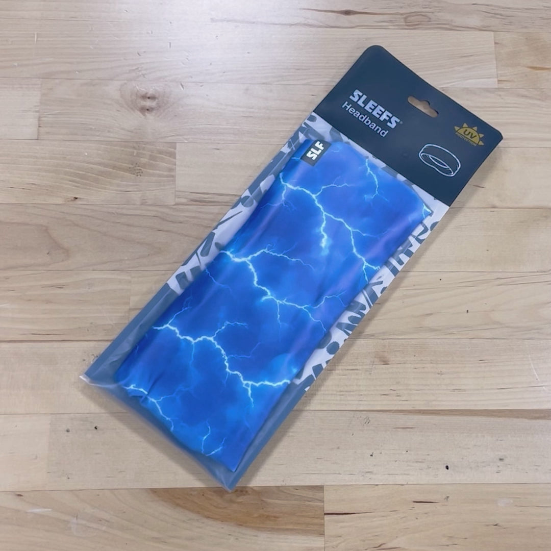 Blue Lightning Headband