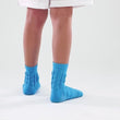 Hue Sky Blue Football Padded Short Kids Socks